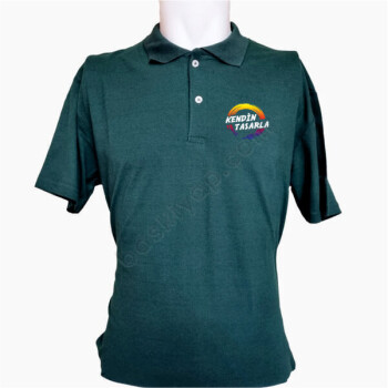 Kişiye Özel Polo Yaka Yeşil Tişört online tasarla