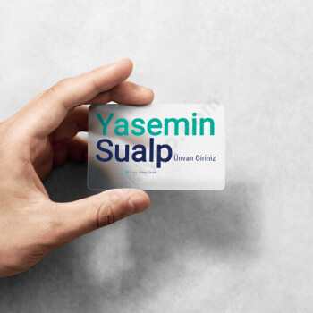 Kişiye Özel Pvc Şeffaf Kartvizit online tasarla
