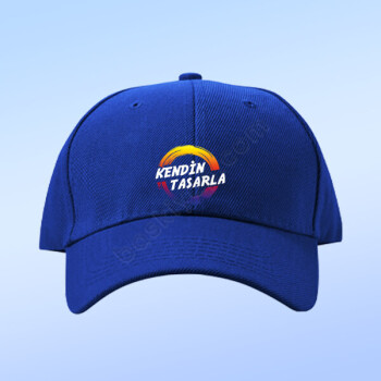 Kişiye Özel Saks Mavi Şapka online tasarla