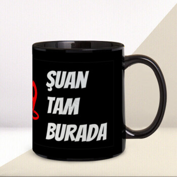 Kişiye Özel Siyah Kupa Tasarla online tasarla