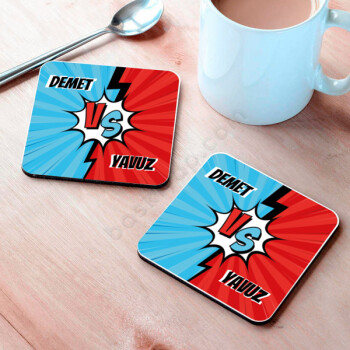 Kişiye Özel Vs Tasarımlı Bardak Altlığı online tasarla