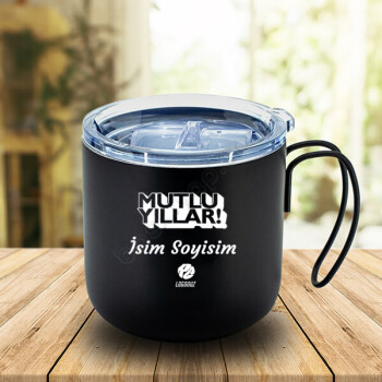 Kişiye Özel Yılbaşı Promosyonu Termos Bardak online tasarla