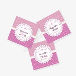 Kız Bebeklere Özel Sticker online tasarla