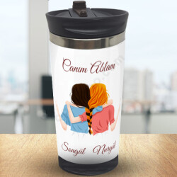 Kız Kardeşler Termos Bardak online tasarla