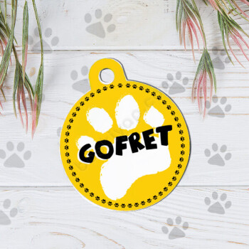 Köpek Tasarımlı İsim Künyesi online tasarla