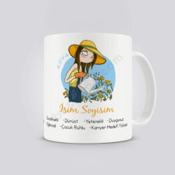 Kova Burcu Tasarımlı Kendin Tasarla Baskılı Kupa online tasarla