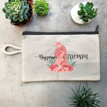 Küçük El Kişiye Özel Baskılı Bez Kalemlik online tasarla