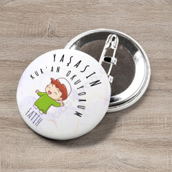 Kuran Okuyorum Buton Rozet 2 online tasarla