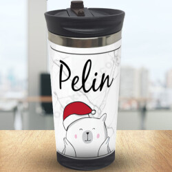 Kutup Ayısı Yeni Yıl Tasarımlı Termos 300Ml online tasarla