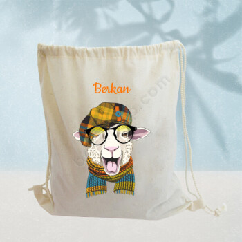 Kuzu Desenli Bez Çanta online tasarla