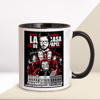 La Case De Papel Denver Siyah Kupa Bardak online tasarla