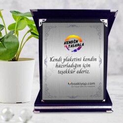Lacivert Plaket online tasarla