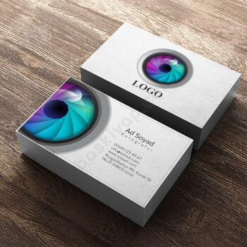Lens Tasarımlı Fotoğrafçı Kartviziti online tasarla