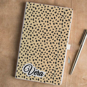 Leopar Desen Beyaz Ajanda online tasarla