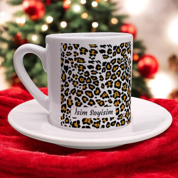 Leopar Desenli Fincan online tasarla