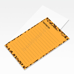 Leopar Desenli Unutmayınız Kartı online tasarla