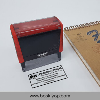 Logolu Firma Bilgileri Kaşesi online tasarla