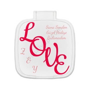Love Desenli Ayna online tasarla
