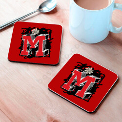 M Harfli Bardak Altlığı online tasarla