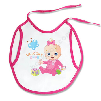 Kız Bebeklere Özel Mama Önlüğü online tasarla