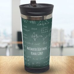 Matematik Öğretmeni 2 Baskılı Termos 300Ml online tasarla