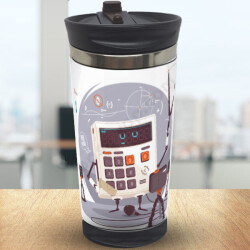 Matematik Öğretmeni 3 Baskılı Termos 300Ml online tasarla