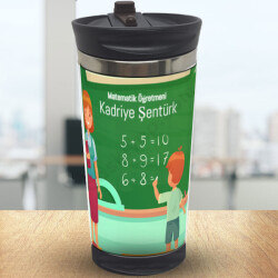 Matematik Öğretmeni Baskılı Termos 300Ml online tasarla