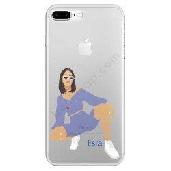 Mavi Eşofmanlı Kız Tasarımlı Iphone 7 Plus Kılıf online tasarla