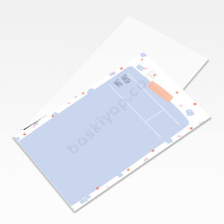 Mavi Desenli Unutmayınız Kartı online tasarla