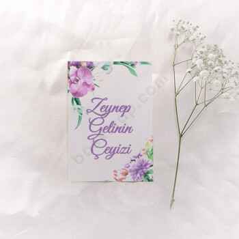 Mor Çiçekli online tasarla