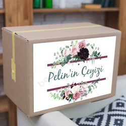 Mor Pembe Çiçekli online tasarla