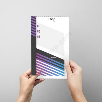 Mor Ve Siyah Temalı Kurumsal A5 Dershane Broşürü online tasarla