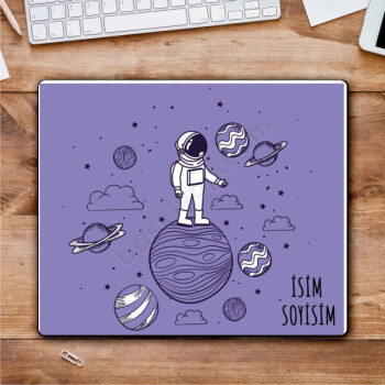 Astronot Tasarımlı Mouse Pad online tasarla
