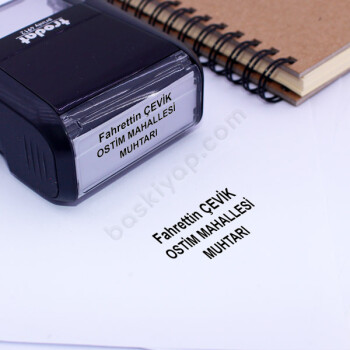 Muhtar Kaşesi online tasarla