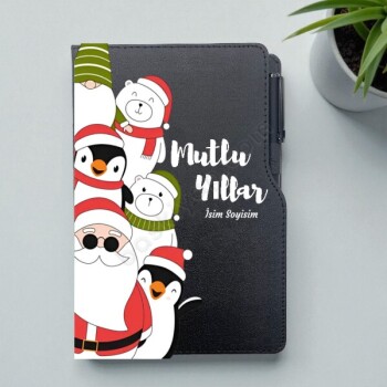 Mutlu Yıllar Tasarımlı Ajanda Kalem Set online tasarla