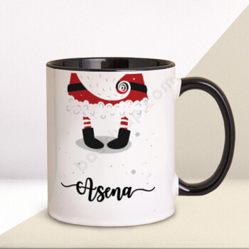 Mutlu Yıllar Tasarımlı Siyah Kupa Bardak online tasarla