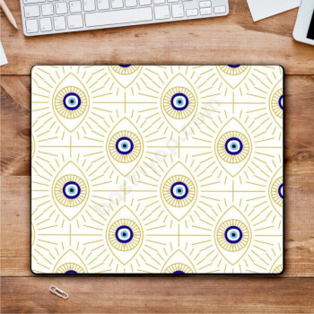 Nazar Boncuğu Temalı Silikon Taban Mouse Pad online tasarla