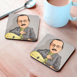 Neşet Ertaş Bardak Altlığı online tasarla