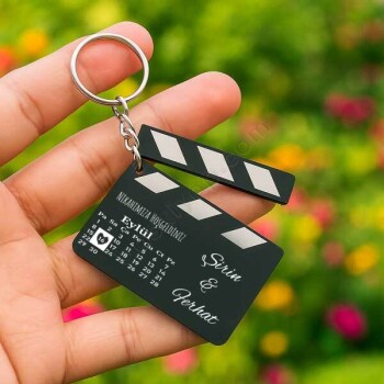 Nikah İçin Hediyelik Kişiye Özel Klaket Anahtarlık online tasarla