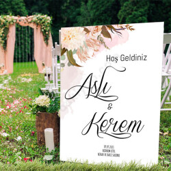 Nikah Karşılama Panosu online tasarla