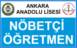 Nöbetçi Öğretmen Çipli Yaka Kartı online tasarla