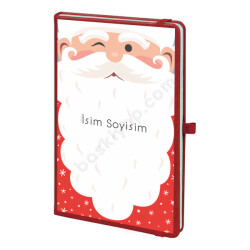 Noel Baba Tasarımlı Ajanda Defter online tasarla