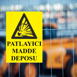 Patlayıcı Madde Depo Levhası online tasarla