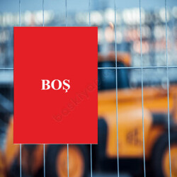 Doluluk Kapasitesi Boş Tabelası online tasarla