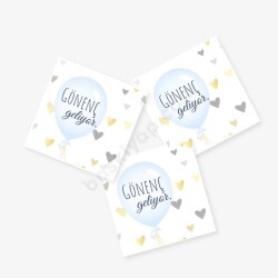 Oğlumuz Geliyor Sticker online tasarla