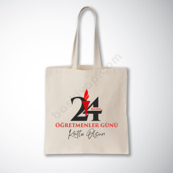 Öğretmenim İçin Baskılı Promosyon Bez Çanta online tasarla