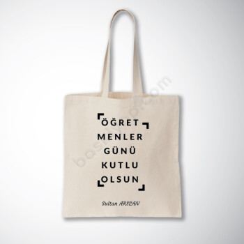 Öğretmenler Günü Baskılı Bez Çanta online tasarla