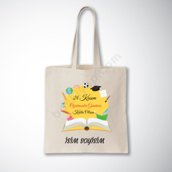 Öğretmenler Günü Baskılı Çanta online tasarla