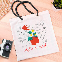 Öğretmenler Gününe Özel Bez Çanta online tasarla