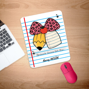 Öğretmenler Gününe Özel Bilek Destekli Dikdörtgen Mouse Pad online tasarla